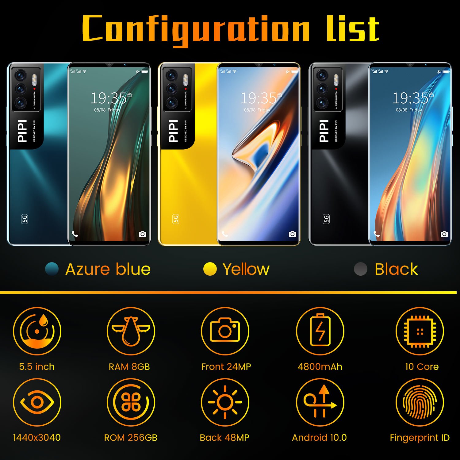 Wholesale M3pro 6G+128GB phone 6.5 inch full screen GPS face access mobile phone